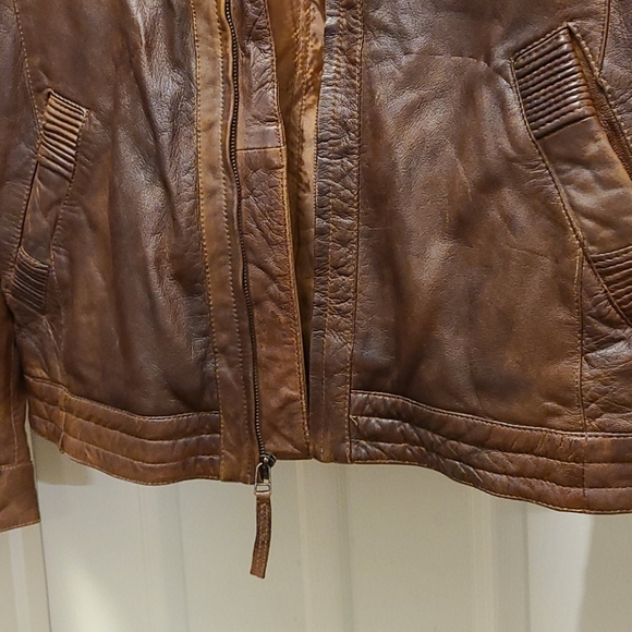 TIBOR Leather Riding Jacket - Picture 3 of 7